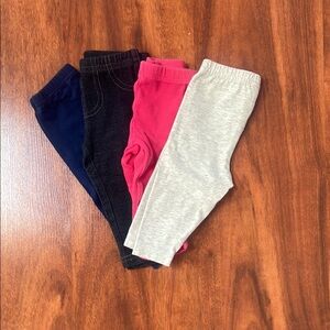 Kids Assorted Color Leggings Set